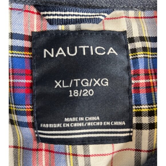 Nautica Button Front Shirt Womens XL Blue New - Picture 6 of 10
